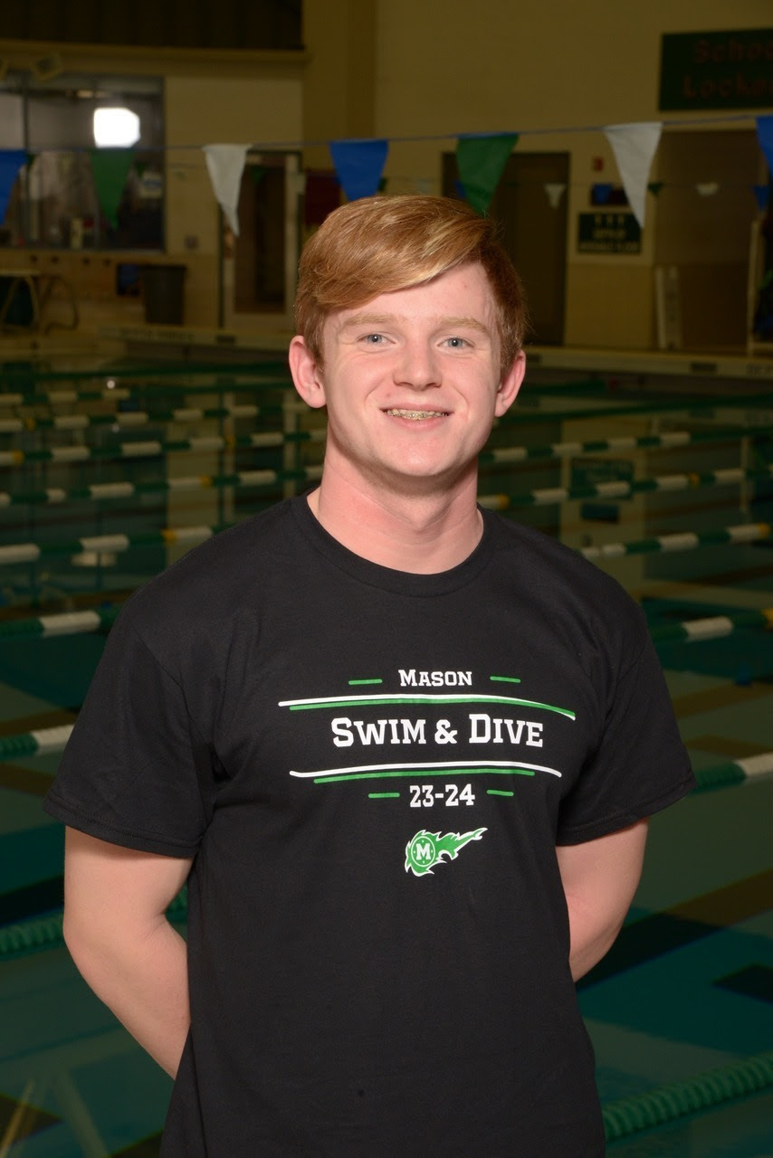 Tyler is a senior on the Mason Boys Swimming Team.